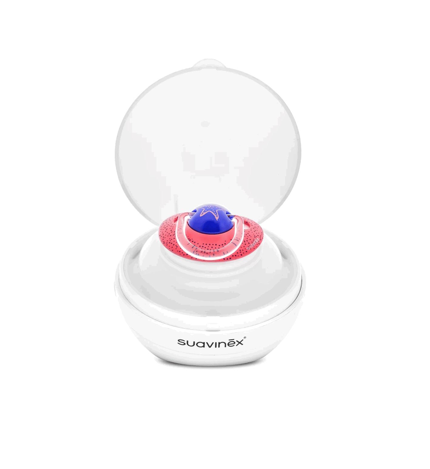Suavinex Stérilisateur Sucettes nomade UV Duccio Blanc