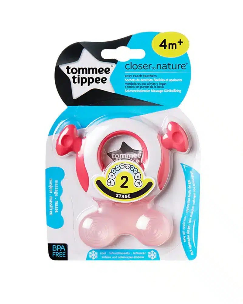 Tommee Tippee Anneaux de Dentition 4M+ – Rose