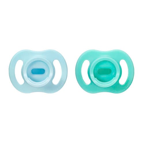 Tommee Tippee Lot de 2 Sucettes En Silicone Ultra Light 0-6 mois -bleu