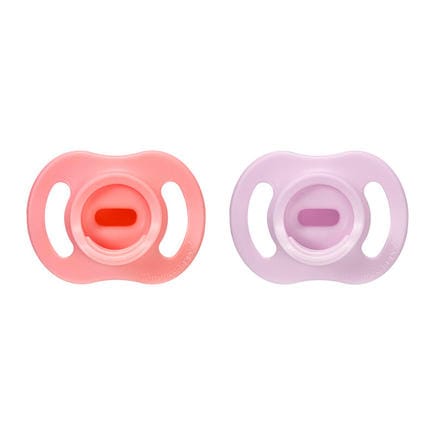 Tommee Tippee Lot de 2 Sucettes En Silicone Ultra Light 0-6 mois -Rose Violet
