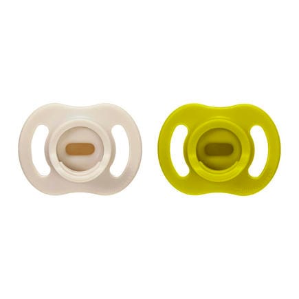 Tommee Tippee Lot de 2 Sucettes En Silicone Ultra Light 6-18 mois vert-beige