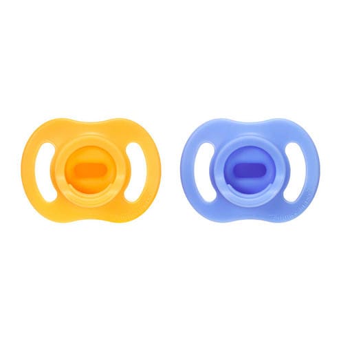 Tommee Tippee Lot de 2 Sucettes En Silicone Ultra Light 6-18 mois jaune-bleu