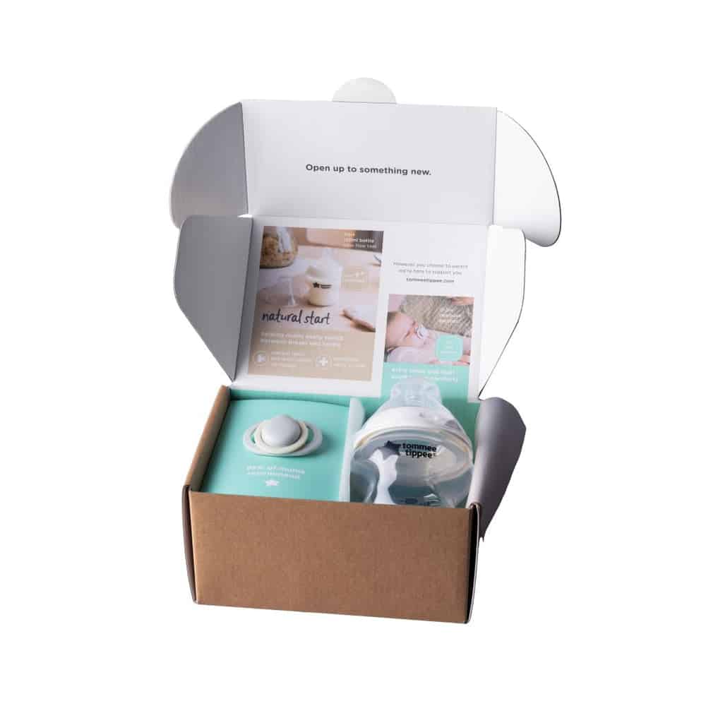 Tommee Tippee Mini Start/AR – Biberon 150ml + Sucette Nouveau-né (0–2 mois)