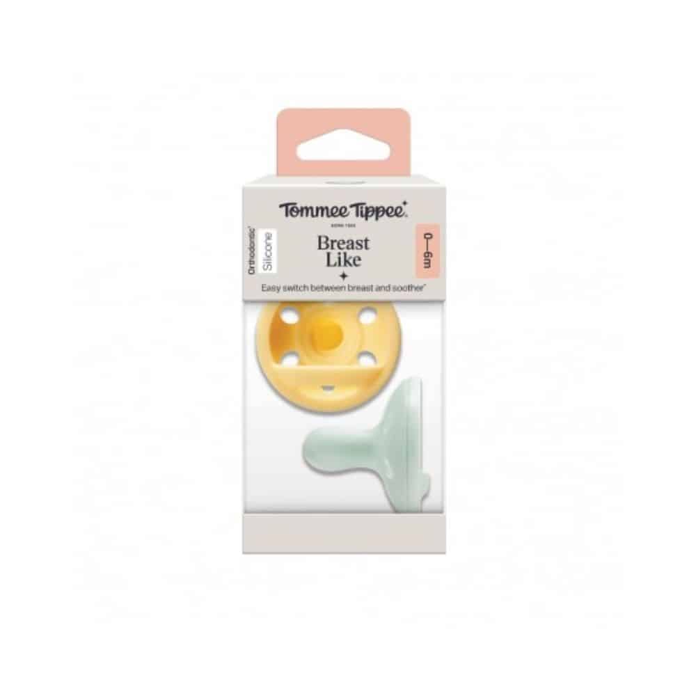 Tommee Tippee Lot de 2 sucettes Breastlike 0-6 mois