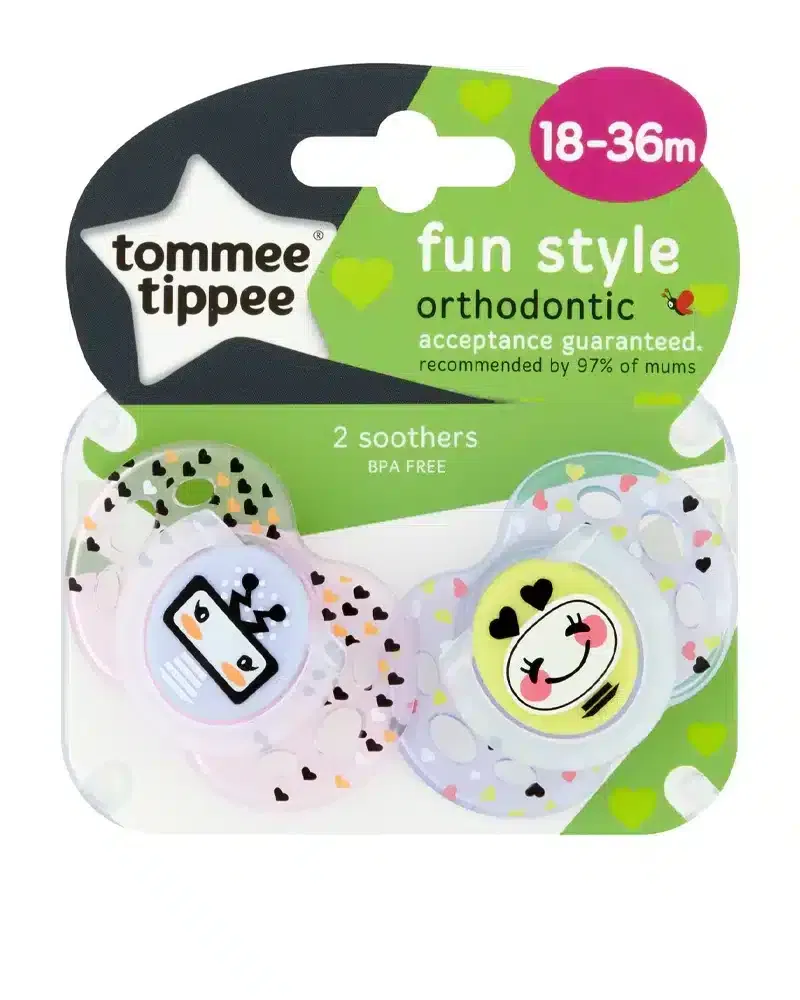 Tommee Tippee Sucettes Fun Style Orthodontic 18-36m