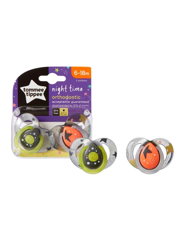 Tommee Tippee Sucettes Night time space 6-18m