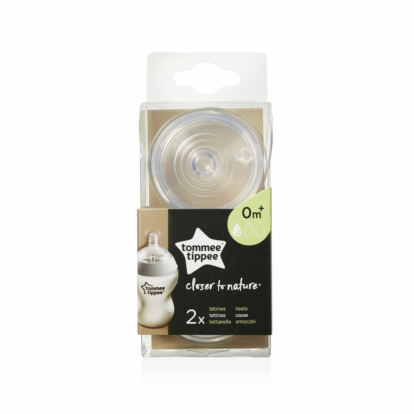 Tommee Tippee Tétine natural start 0m+ Débit lent