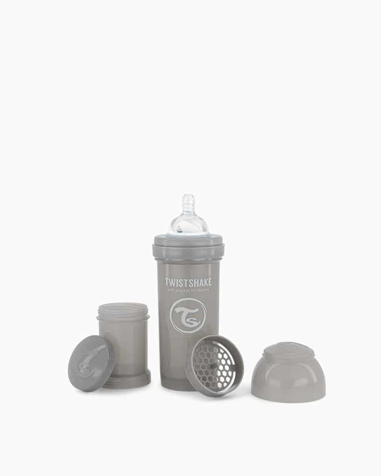 Twistshake Biberon anti-colique 260ml Gris