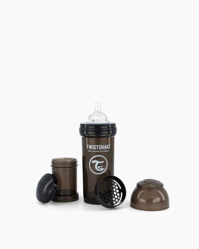 Twistshake Biberon anti-colique 260ml Noir