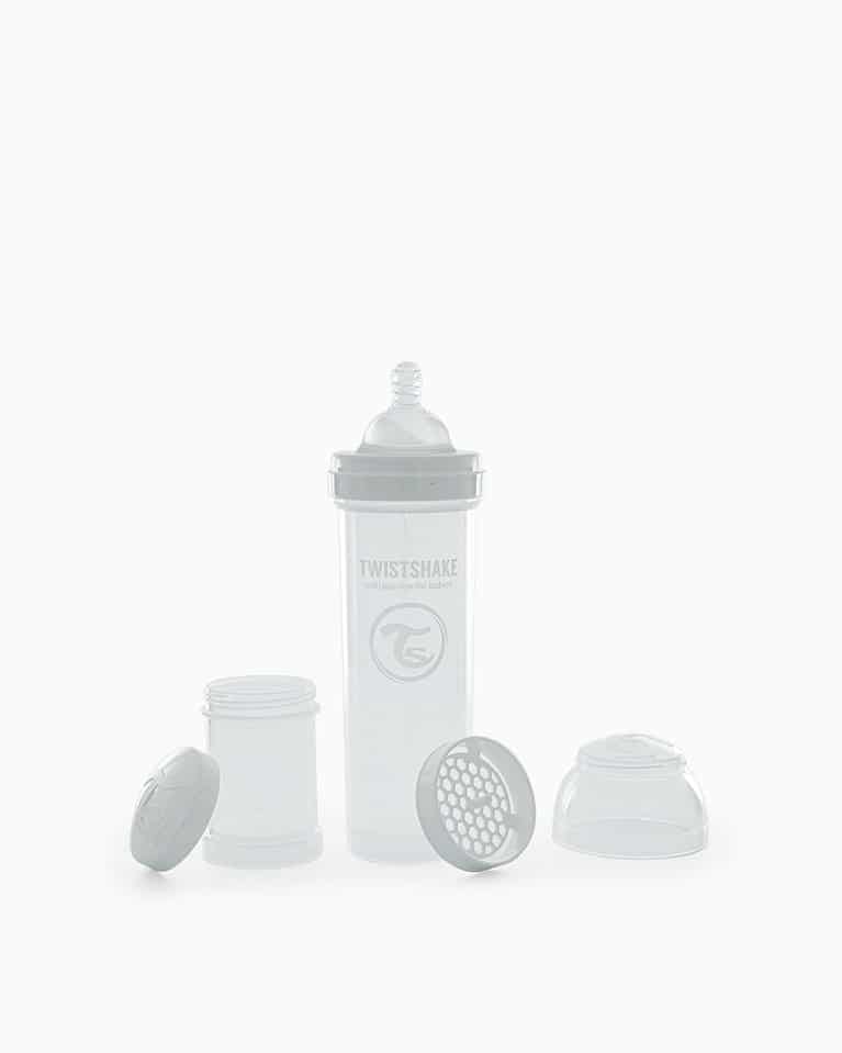 Twistshake Biberon anti-colique 330ml Blanc