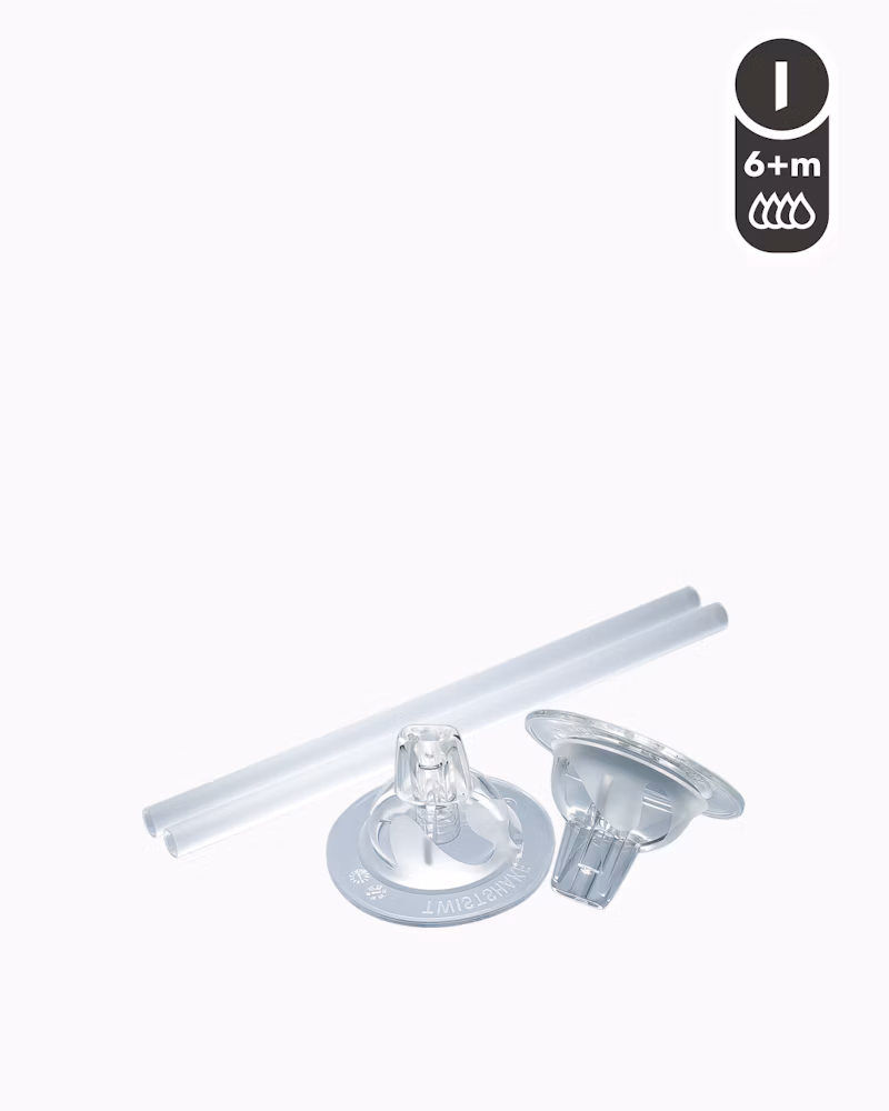 Twistshake Lot de 2 Tétines en Pailles 6m+