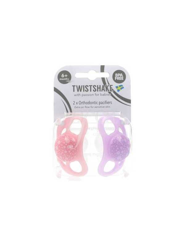 Twistshake Sucettes Pacifier 0-6 mois Mauve/Rose