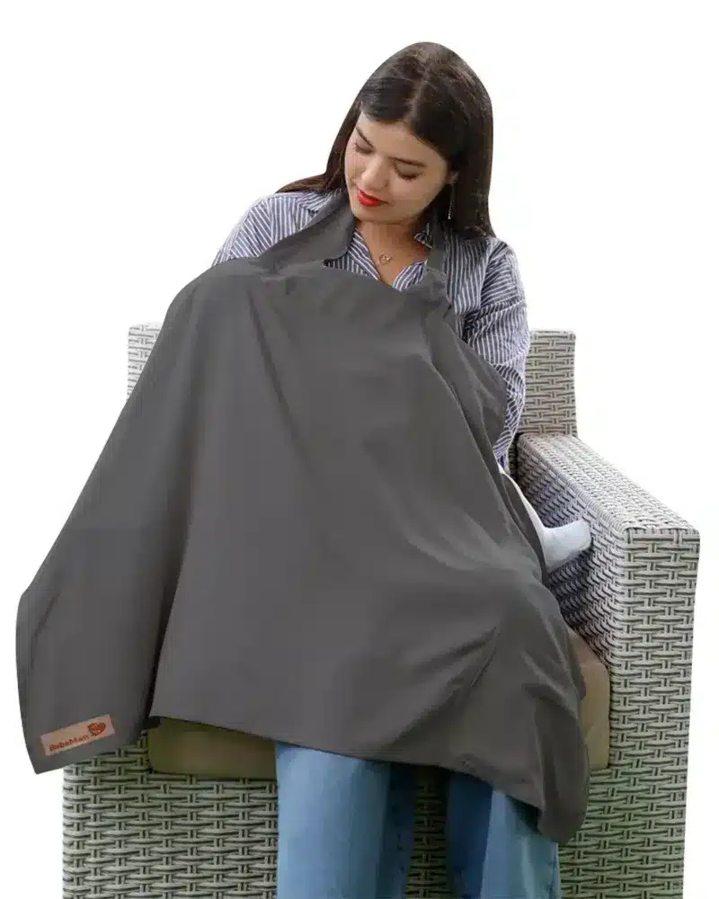Tablier Allaitement gris foncé