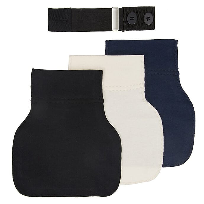 Carriwell Lot de 3 Extensions de Ceinture Flexibelt – Noir, Bleu Marine et Blanc