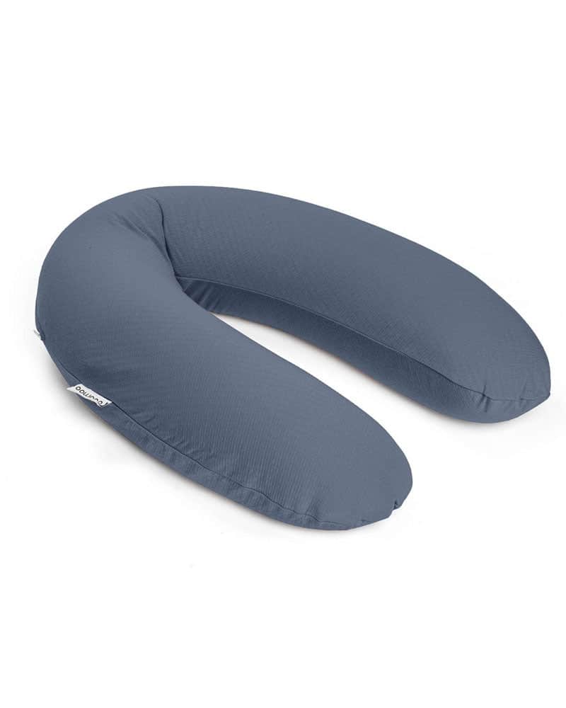 Doomoo Coussin d’allaitement et maternité BUDDY Tetra Jersey – Bleu