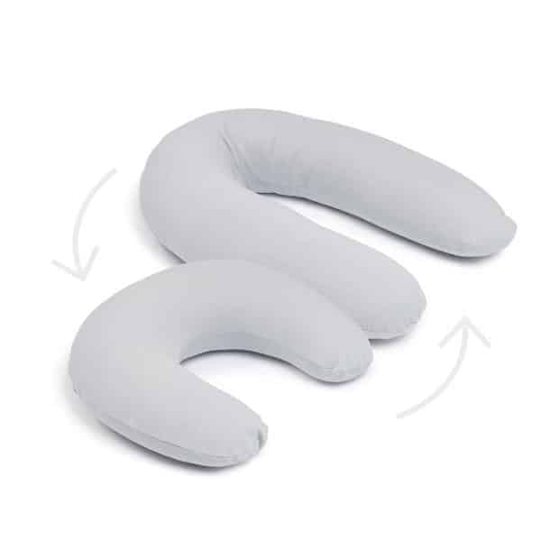 Doomoo Twisty 2-en-1 Coussin Multiform – Pearl Grey