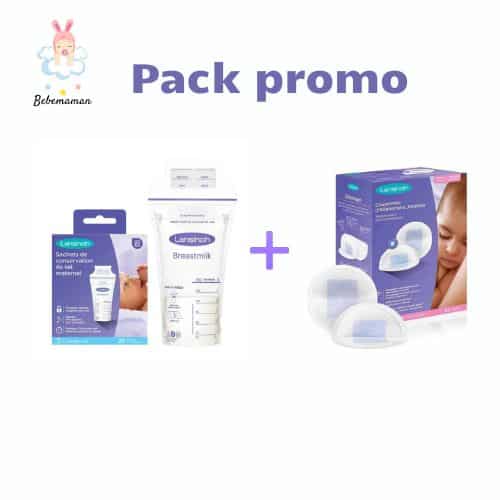 Pack Lansinoh : Sachets de Conservation 25un + Coussinet d’allaitement 60un