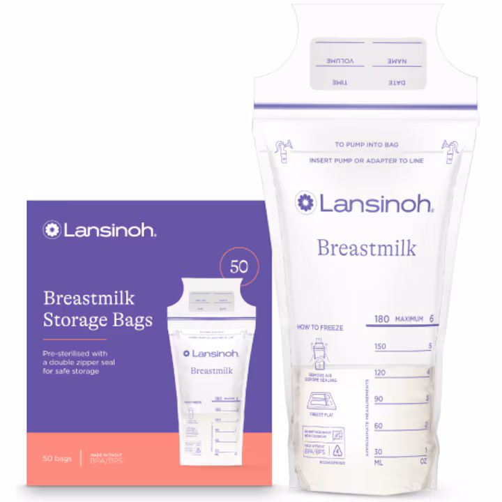 Lansinoh Sachets de Conservation du Lait Maternel 50 u