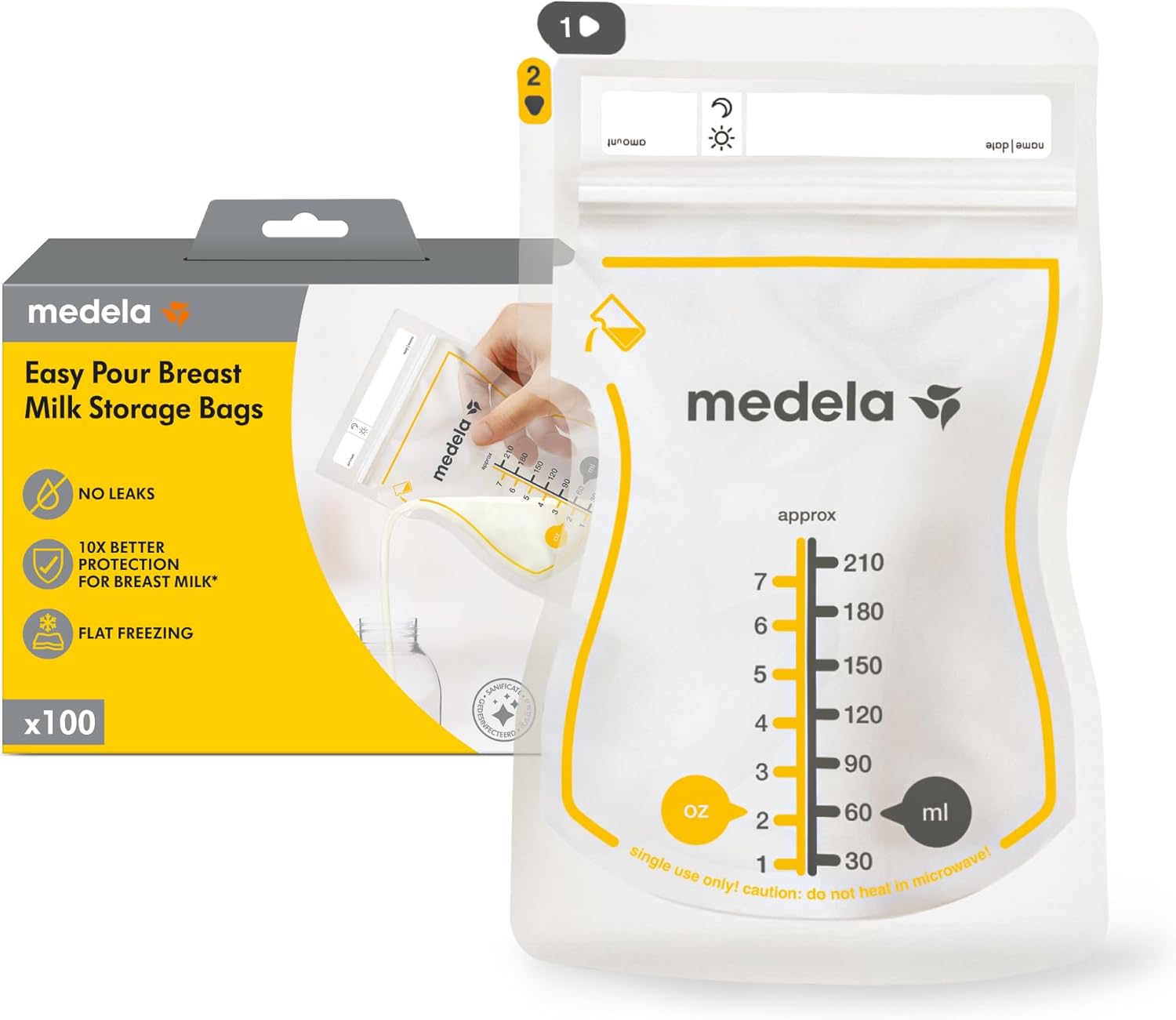 Medela Sachets de Conservation Lait Maternel 100 sachets