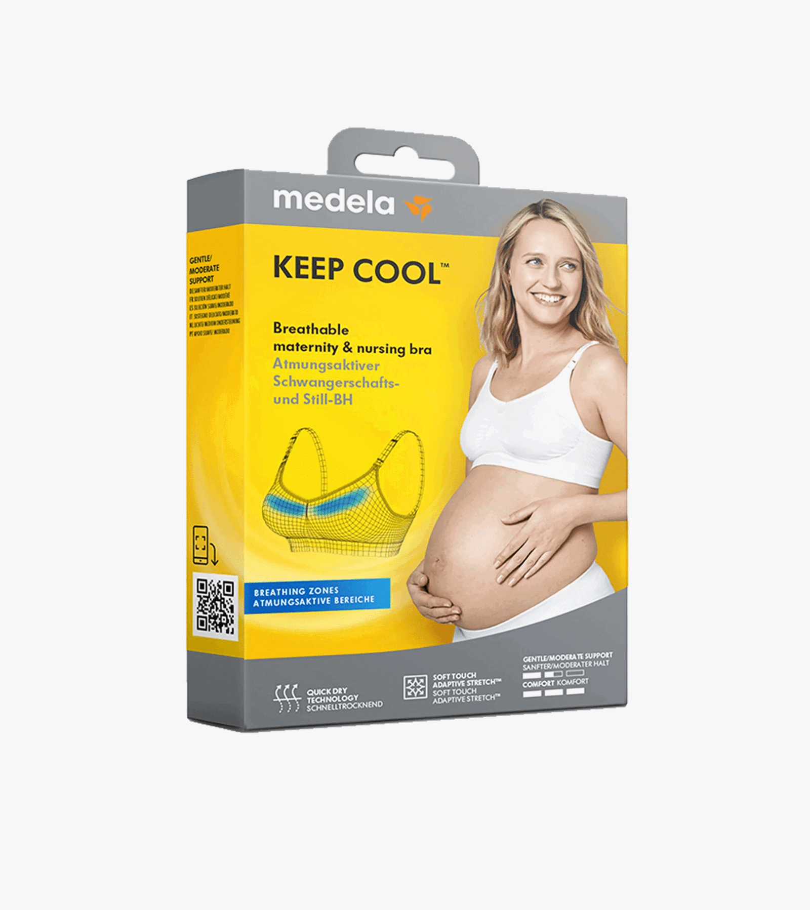 Medela Soutien-gorge de grossesse et d’allaitement Keep Cool Blanc L