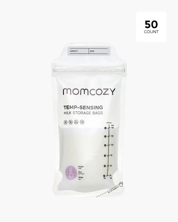 Momcozy Sachets de conservation du Lait Temp-sensing 50 unités