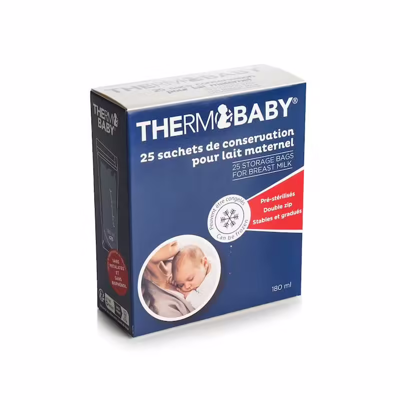 Thermobaby 25 sachets conservation de lait blanc