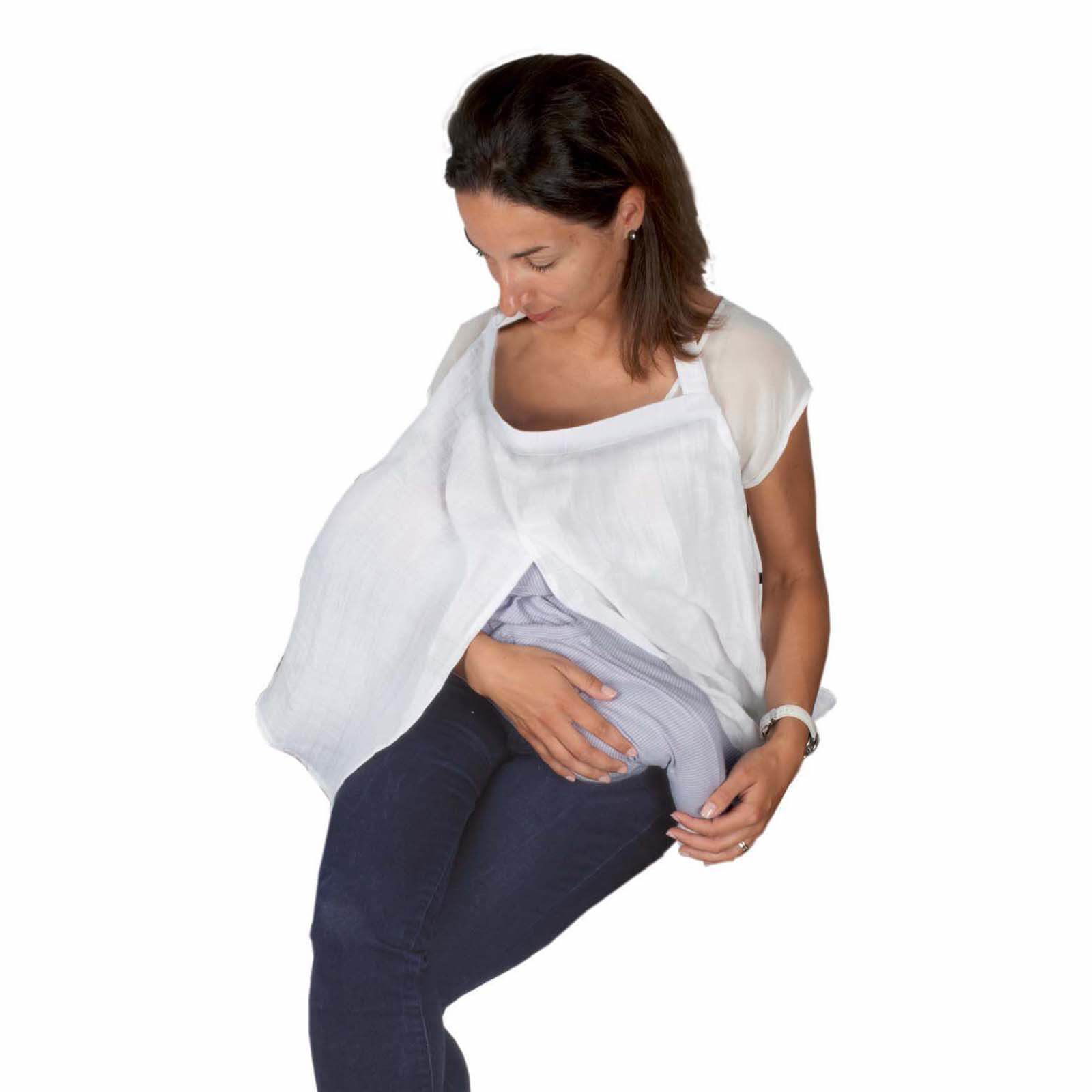 Tineo Voile Tablier Allaitement gris