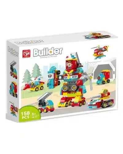Builder Créative Blocks Robot Transformers +3ans – 158 Pièces