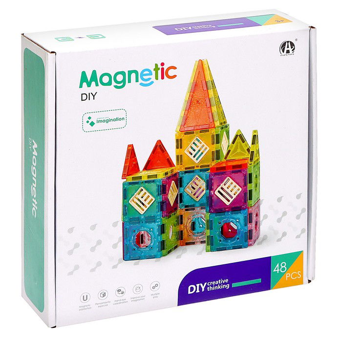 Building Blocks Magnétique DIY 48 pièces
