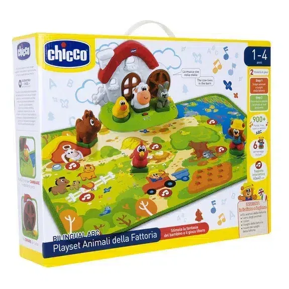 Chicco Tapis interactif de la ferme Bilingue