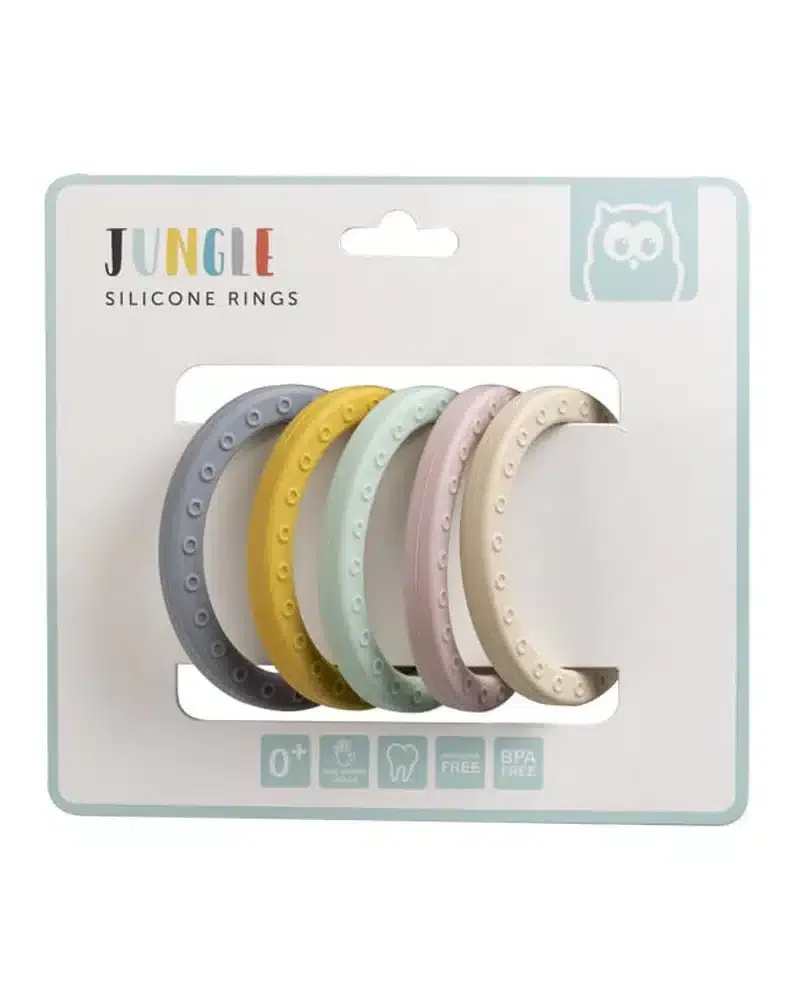 Eurekakids Anneaux Jungle Silicone Ball 0m+