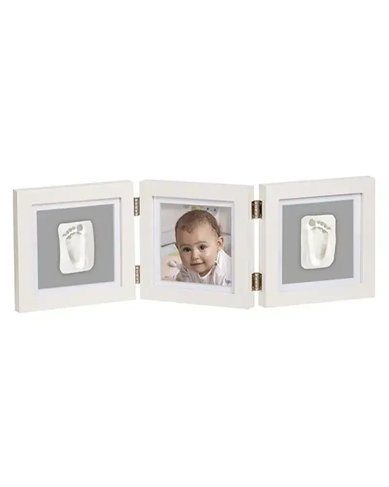 Eurekakids Cadre Empreintes Blanc et Gris