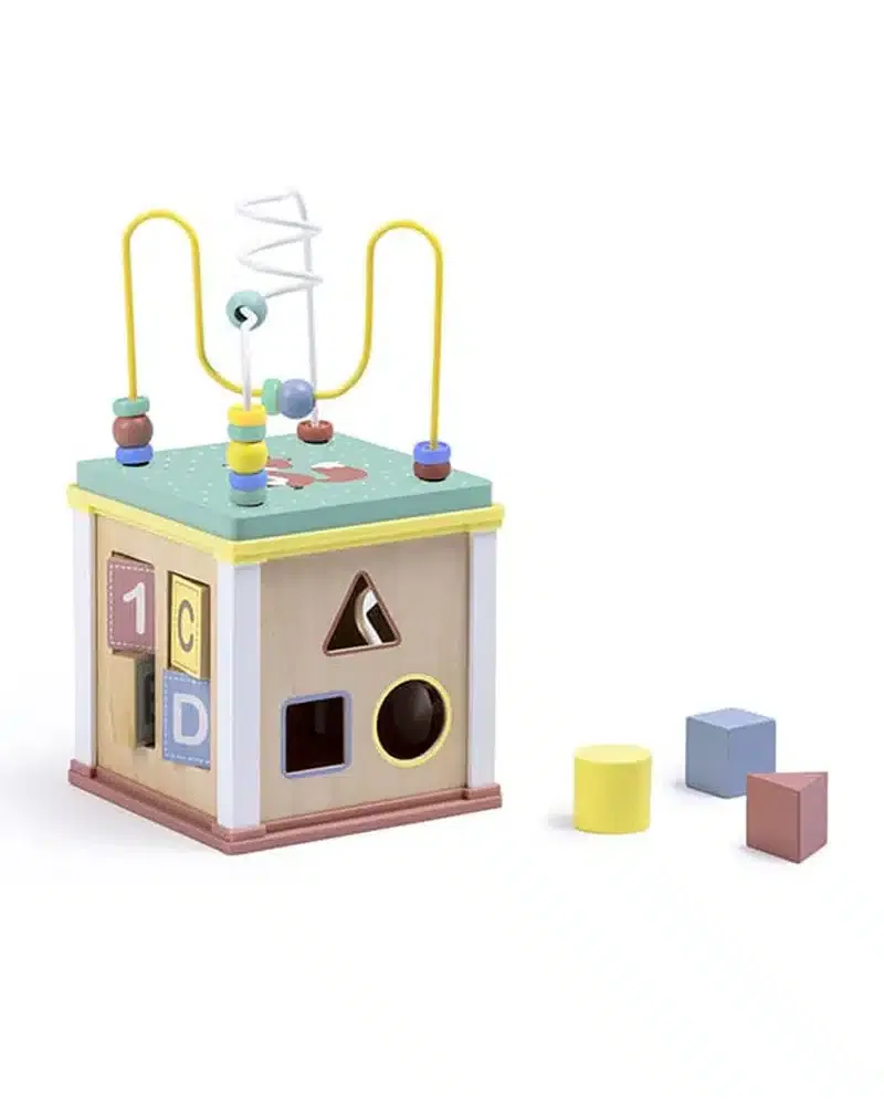 Eurekakids Cube multi-activités en bois 18 mois+