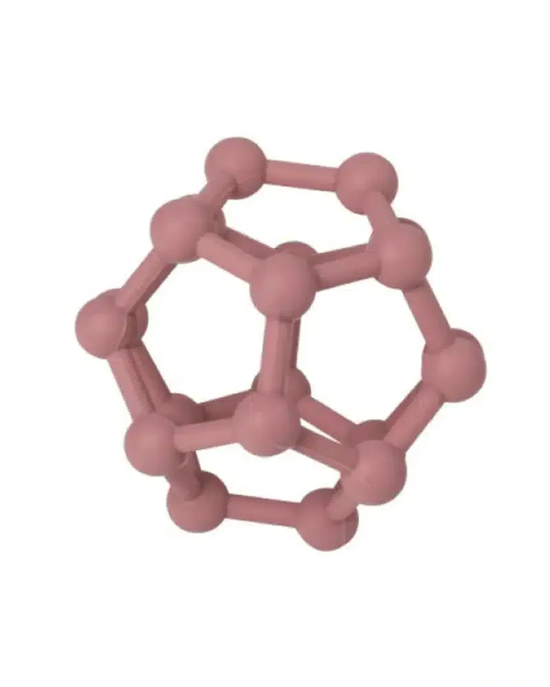 Eurekakids Jungle Silicone Ball Rose 0m+