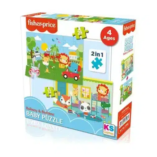 Fisher‑Price Baby Puzzle Railway & Bedtime – 2 en 1