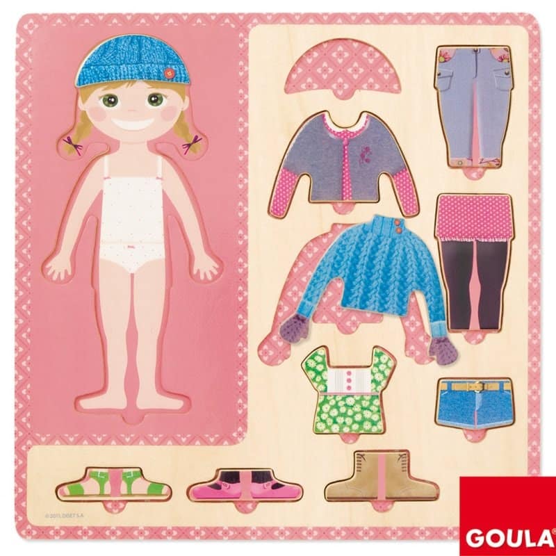 Goula Puzzle Petite fille s’habille