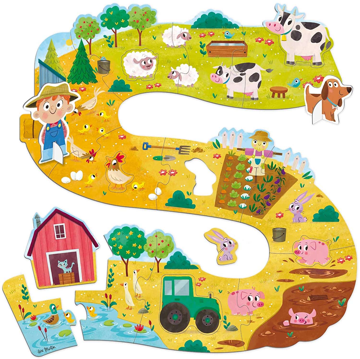 Goula Puzzle XXL Découverte des Animaux de la ferme