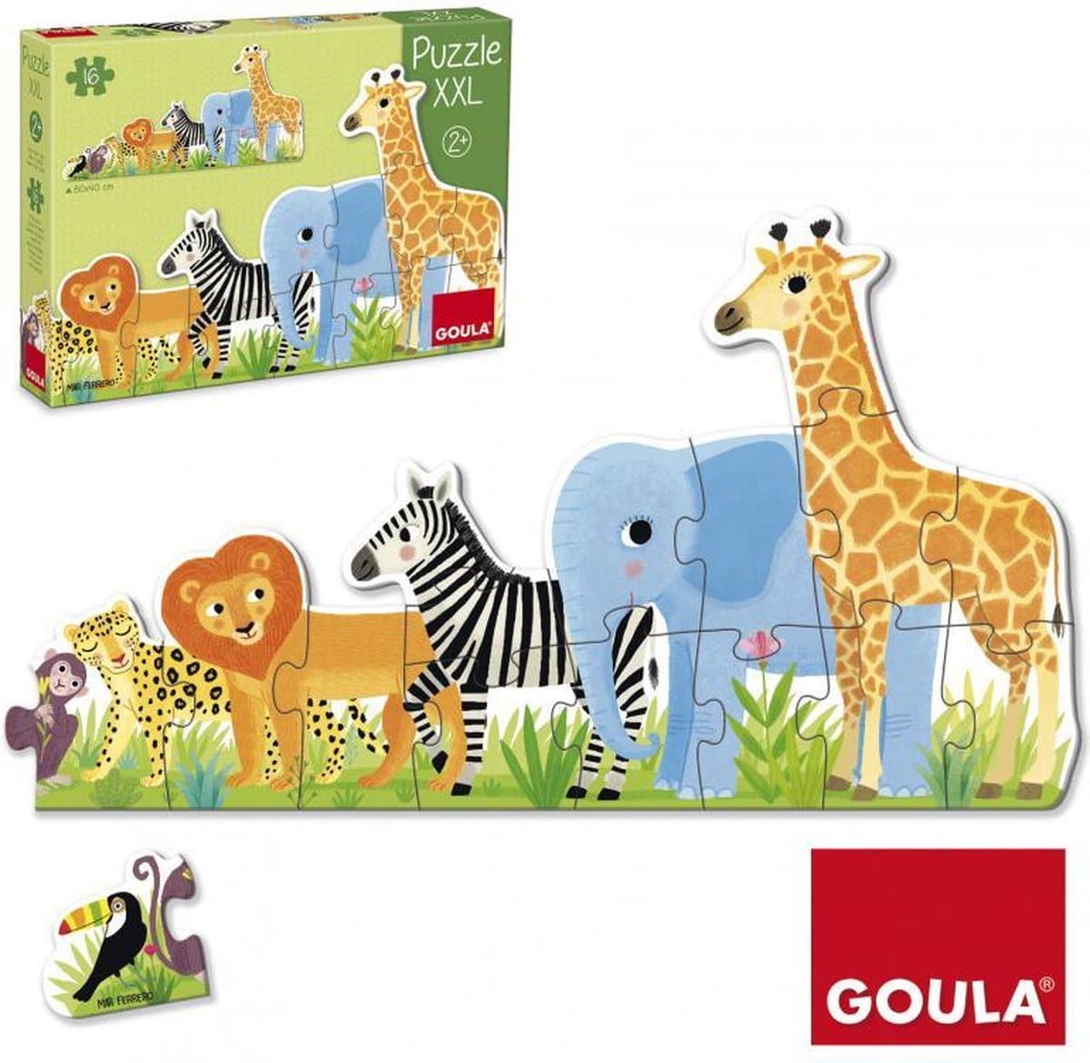 Goula Puzzle XXL Découverte des Animaux de la Jungle