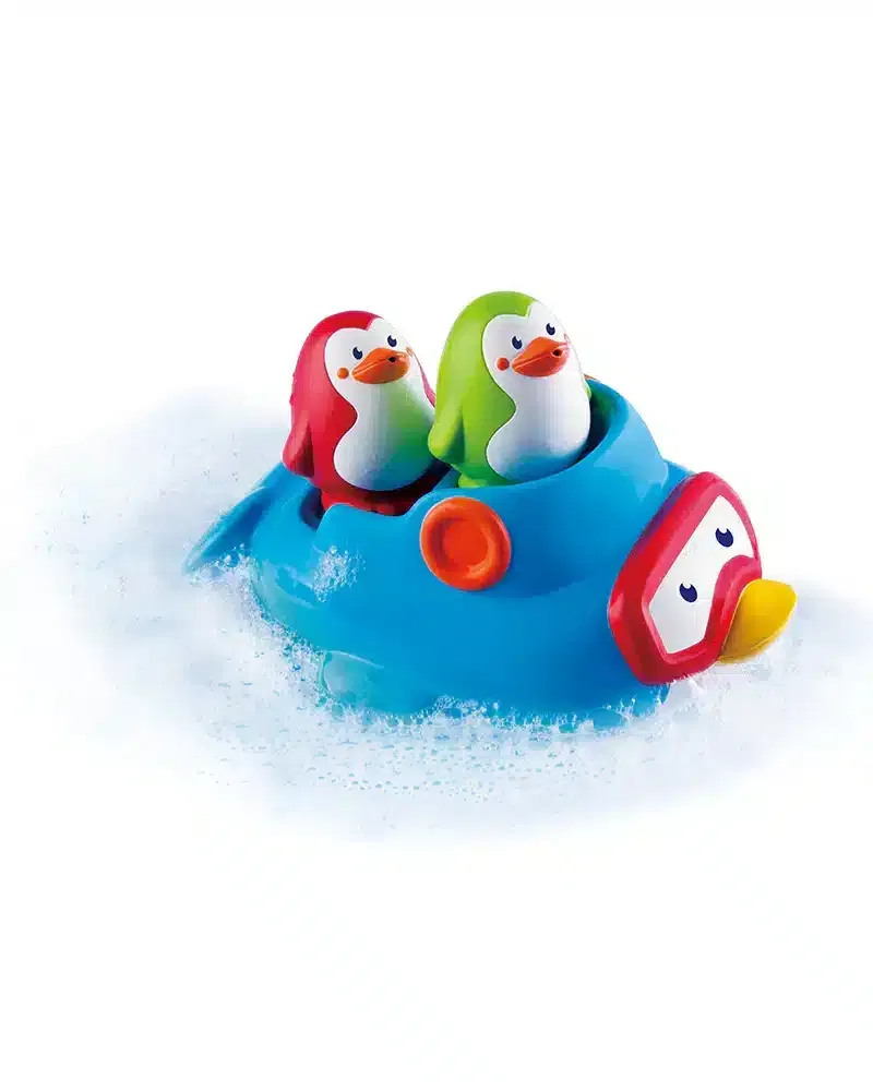 Infantino 3 jouets de bain Squirt’N Sail Pingouin 6m+