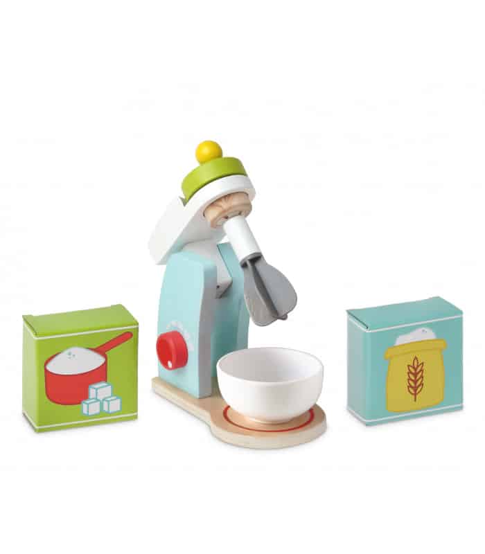Kiokids Jouet batteur de cuisine en bois