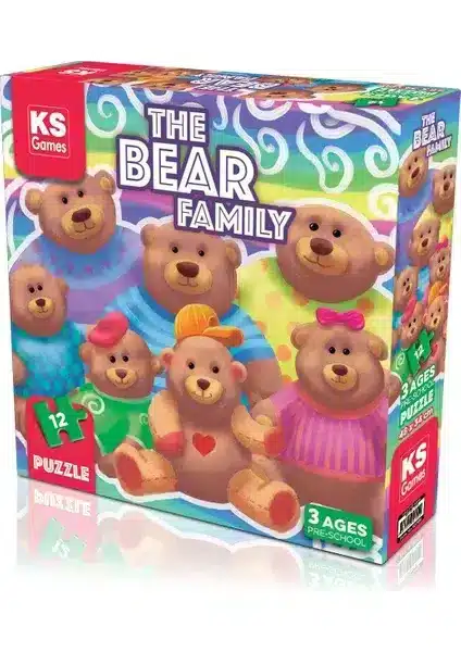 KS Games The Bear Family Pre-School Puzzle – 12 pièces