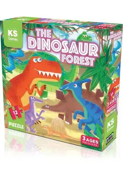 KS Games The Dinosaur Forest Pre‑School Puzzle – 12 pièces
