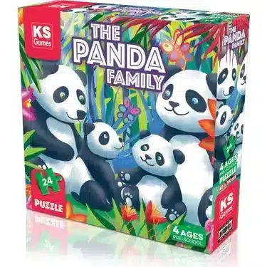 KS Games The Panda Family Pre‑School Puzzle – 24 pièces