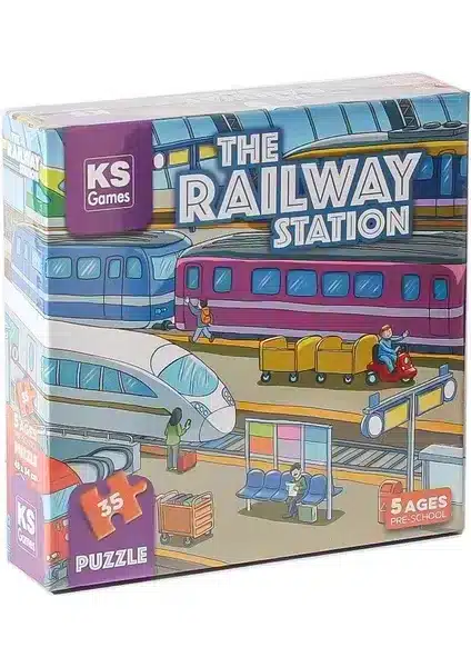 KS Games The Railway Station Pre‑School Puzzle – 35 pièces