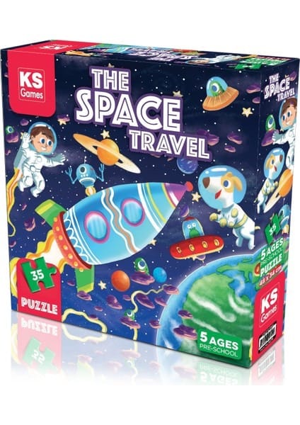 KS Games The Space Travel Pre‑School Puzzle – 35 pièces