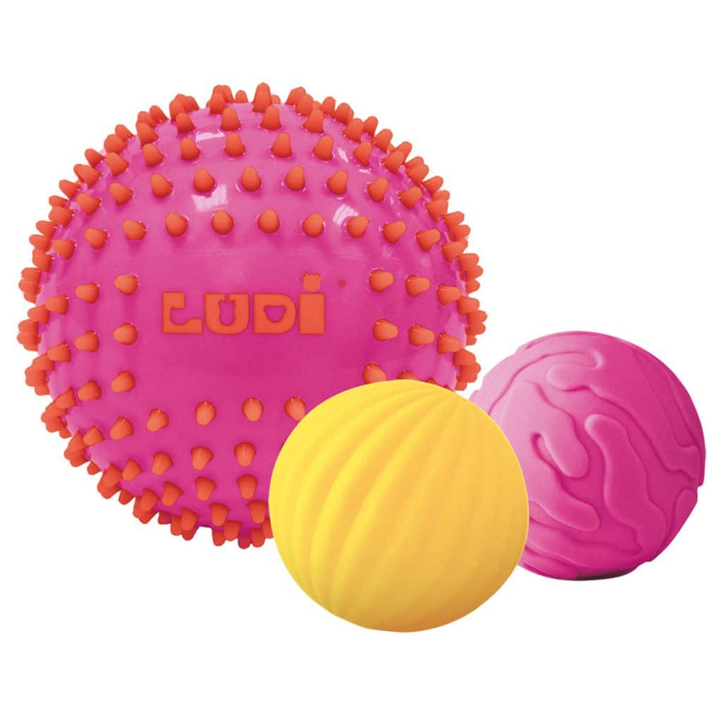 Ludi 3 Balles Sensorielles « Roses »