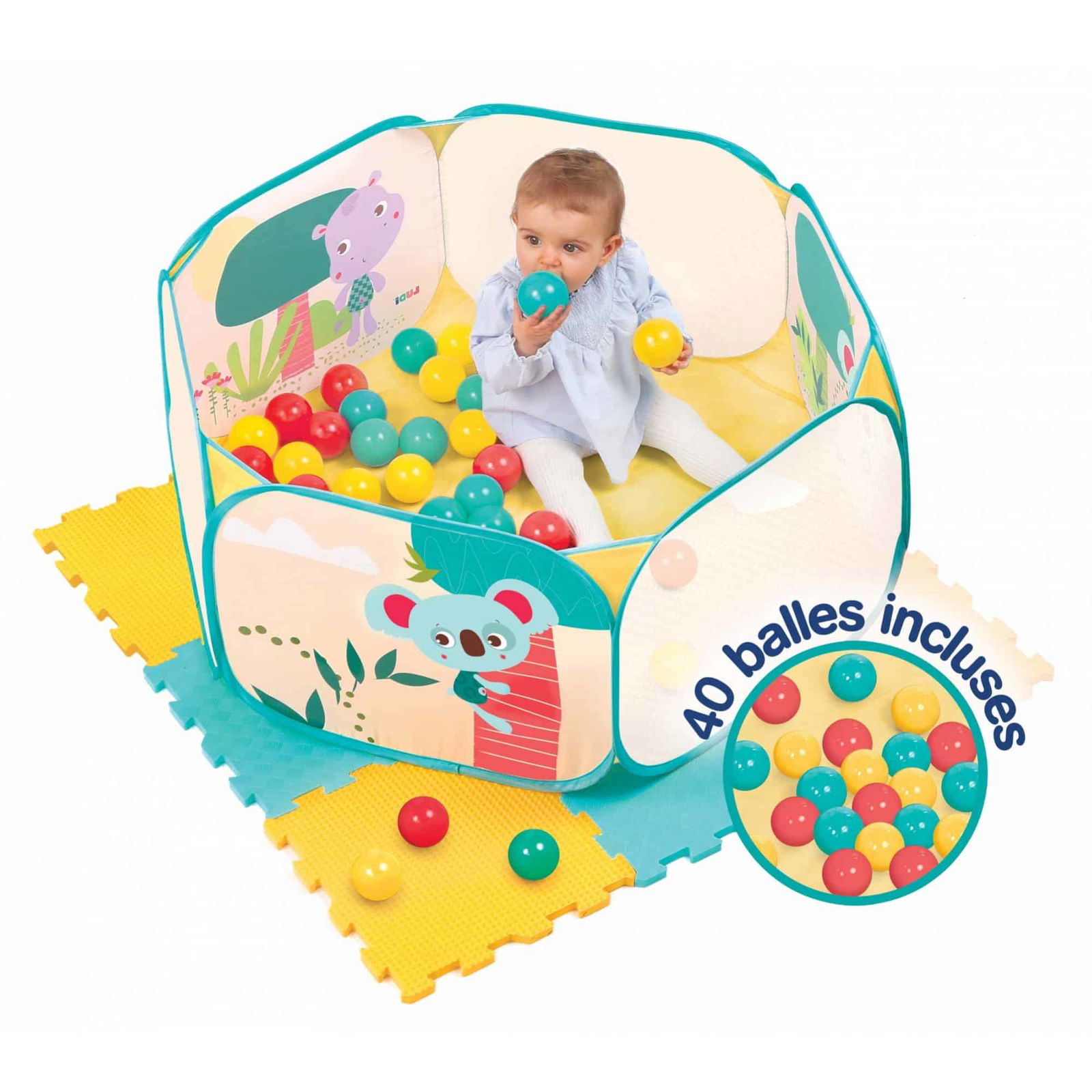 Ludi Aire de jeu à balles + Tapis de jeu