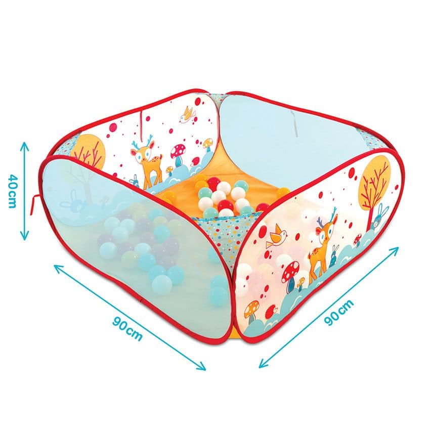 Ludi Aire d’éveil Pop Up Lapin avec 45 balles 6m+
