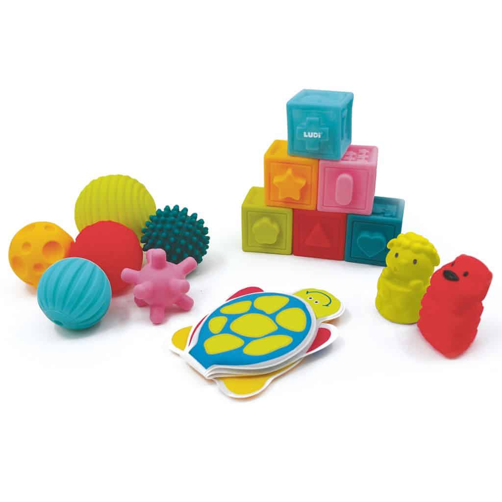 Ludi Coffret d’éveil : Livre Cubes Balles