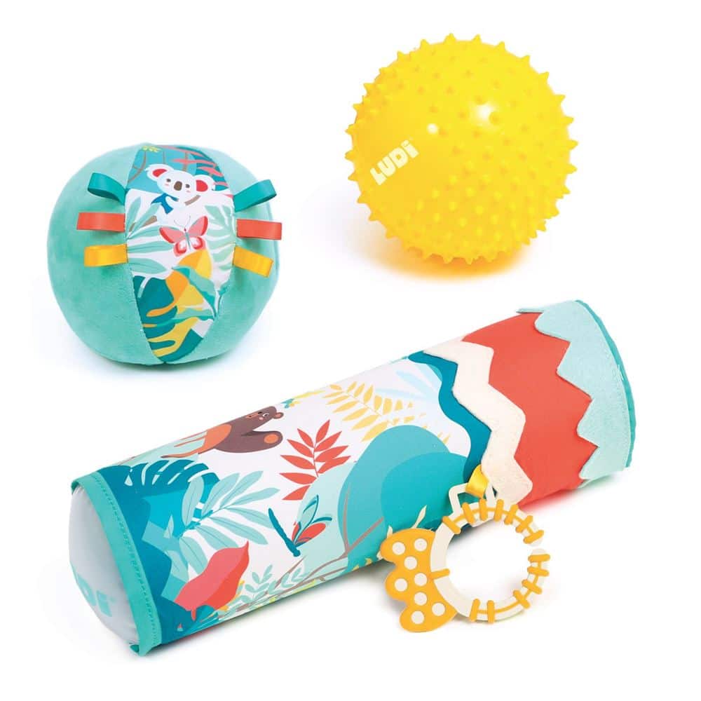 Ludi Coffret Sensoriel Tube et balle Multicolore